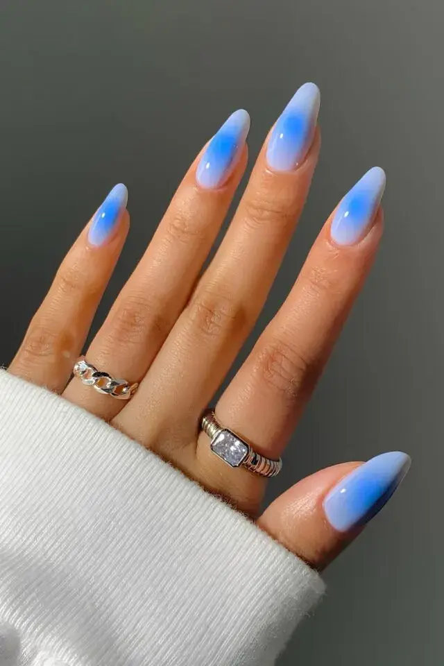 25 Long Blue Nail Designs for a Bold and Glamorous Style — GlowNailDesigns
