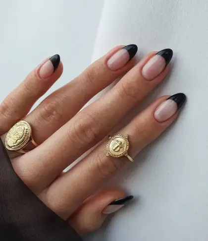 30 Cute Black Nail Ideas for Short Nails You'll Want to Try — GlowNailDesigns