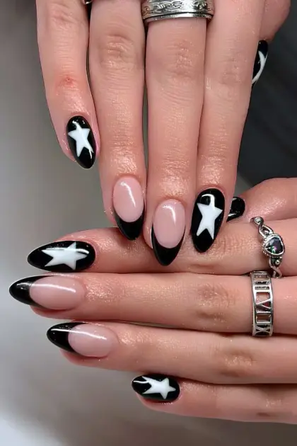 30 Cute Black Nail Ideas for Short Nails You'll Want to Try — GlowNailDesigns