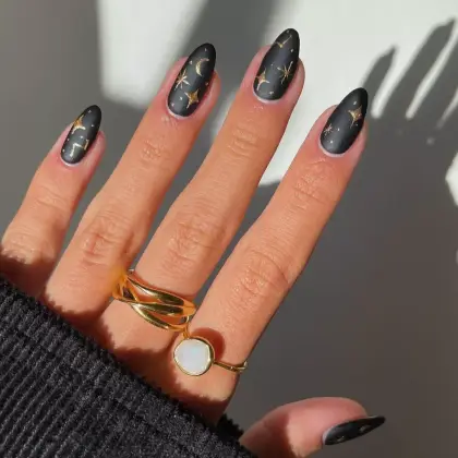 20 Simple Black Nail Designs for a Minimalist Yet Classy Look — GlowNailDesigns