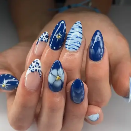 30 Simple Blue Nail Designs for a Clean and Elegant Look — GlowNailDesigns