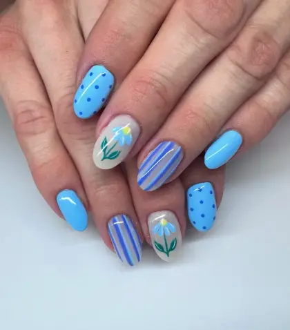 30 Simple Blue Nail Designs for a Clean and Elegant Look — GlowNailDesigns