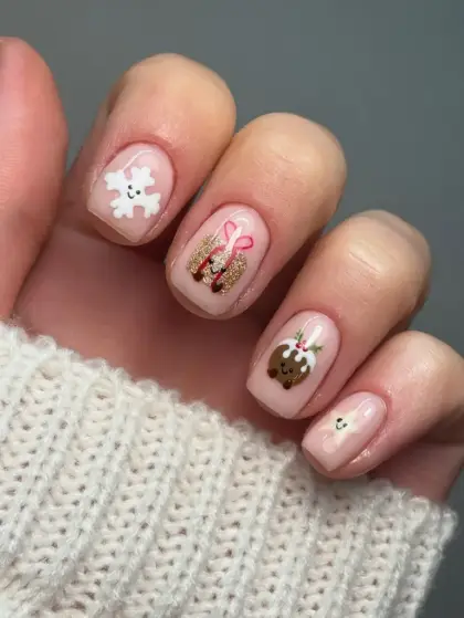 30 Simple Christmas Nail Designs Anyone Can Recreate at Home — GlowNailDesigns