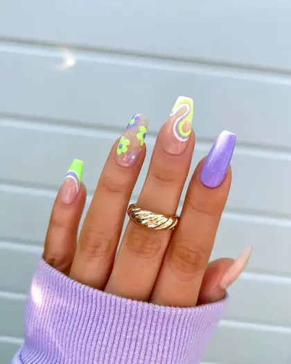 25 Trendy Coffin Nail Designs Everyone Will Be Wearing This Year — GlowNailDesigns