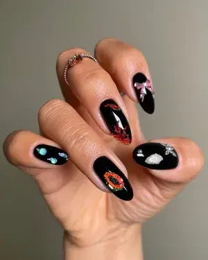 25 Trendy Black Nail Designs That Make a Bold Statement — GlowNailDesigns