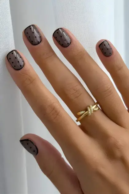 25 Trendy Black Nail Designs That Make a Bold Statement — GlowNailDesigns