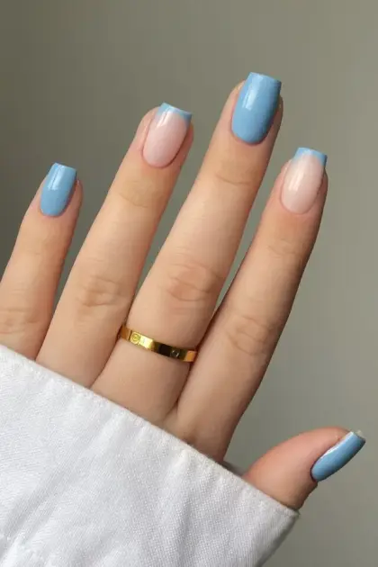 15 Short Blue Nails Ideas That Are Easy to Wear Every Day — GlowNailDesigns