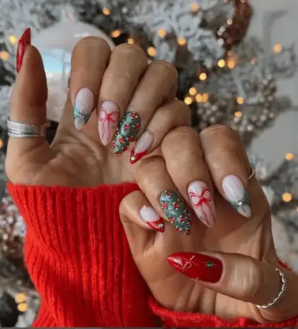 25 Short Christmas Nail Ideas That Are Festive and Easy to Wear — GlowNailDesigns