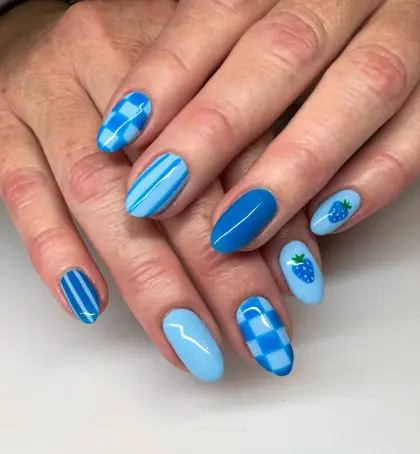 30 Simple Blue Nail Designs for a Clean and Elegant Look — GlowNailDesigns