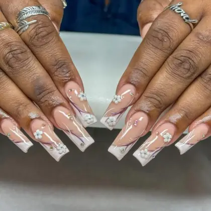 30 Simple Coffin Nail Designs That Are Easy to Copy — GlowNailDesigns
